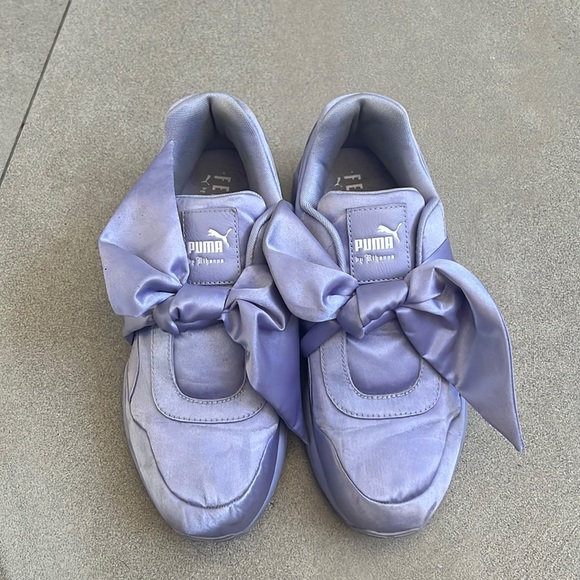 Puma Shoes - Puma Purple Sneakers with Bow Detail